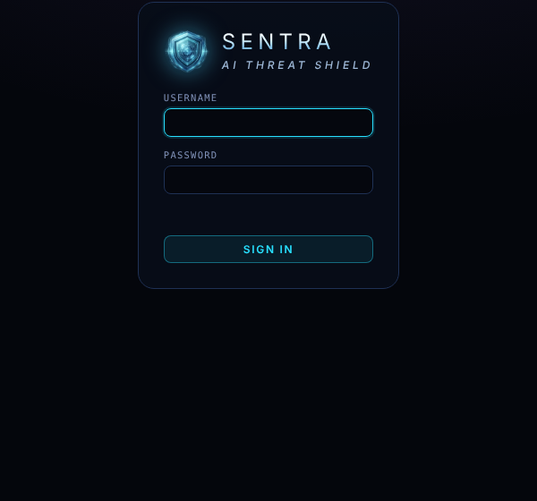 The sign-in page